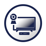 écrans visio conférence sur pied profressionnel